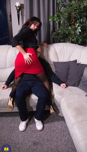 18 year old girl Agnes uncovers her perky tits as she gets completely naked